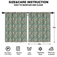 thumbnail image 2 of Blackout Kids Curtains,Green Christmas Floral Pattern Childrens Insulated Curtains Set Of 2,Bedroom Essentials,Toddler Room Decor 42"x54", 2 of 5