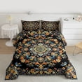 thumbnail image 2 of Castle Fairy Female Men Boho Mandala Twin Comforter Sets,Bohemian Chic Floral Bedding Set, 2 of 8