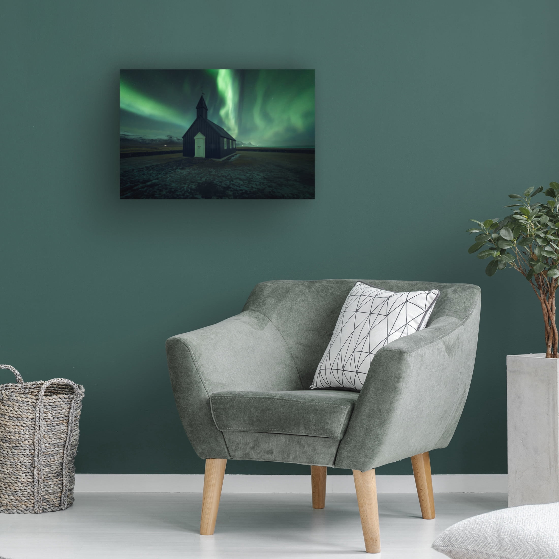 Trademark Fine Art David Martin Castan The Black Church Canvas Wall Art