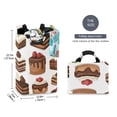 thumbnail image 2 of Yayeee Freestanding Laundry Hamper with Handle Collapsible Large Storage Basket for Clothes, White Sweet Cakes, 2 of 7