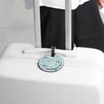 thumbnail image 6 of 2Pcs Leather Round Penguin Cruise Luggage Tag with Privacy Cover and Name ID Tag - Suitable for Travel Handbags Backpacks School Bags Luggage Tags, 6 of 7