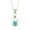 Larimar, variant on Solid 925 Sterling Silver Necklace For Women, Genuine Labradorite Cabochon Oval Gemstone Amazing Handcrafted Necklace For Her