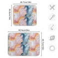thumbnail image 3 of Blue Pink Yellow Marble Dish Drying Mat 18x24 Absorbent Microfiber Draining Rack Pad for Kitchen Counter Sink, 3 of 8