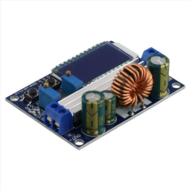 Módulo Regulador de Voltaje Ajustable con Pantalla LCD, Control de Voltaje de Aumento/Reducción Versátil para Electrónica de Bricolaje