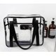 thumbnail image 2 of Bolsas de viaje transparentes para artículos de tocador, bolsa de artículos de tocador transparente, bolsa de cosméticos de viaje grande, bolsa de equipaje con cremallera de PVC transparente, 2 of 5