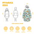 thumbnail image 3 of Dachshund Sweater and Pumpkin Oversized Sherpa Fleece Wearable Blanket Hoodie, Double-Sided Warm Fuzzy Pullover with Super Pockets for Women & Men, 3 of 6