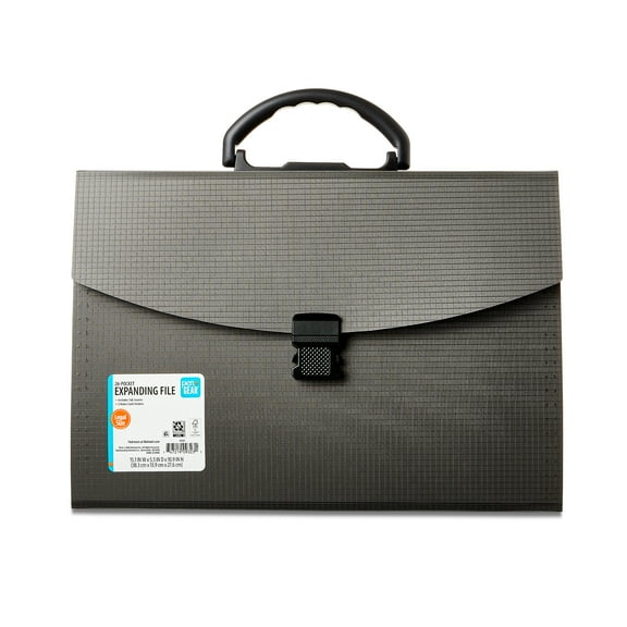 Pen+Gear 26 Pocket Expanding File Folder Legal Size, Black, 1 Count