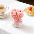 thumbnail image 4 of TIELUTT Ensemble de 12 Pcs Fourchette à Fruits en Forme de Rose avec Napperons Ronds Décoratifs en Céramique Napperons Tissés pour Table à Manger pour Noël Napperon de Table Rond Napperons Rigides pour Table à Manger Centre de Table Rond, 4 of 5