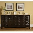 thumbnail image 5 of Silkroad Exclusive Transitional Travertine Bathroom Vanity- Double Sink - 72 in. Wide, 5 of 6