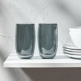 thumbnail image 2 of ZWILLING Sorrento 2-pc Double-Wall Latte Glass Set - Smoke Grey, 2 of 3