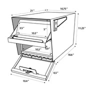 Mail Boss Mail Manager Locking Security Mailbox, Marigold