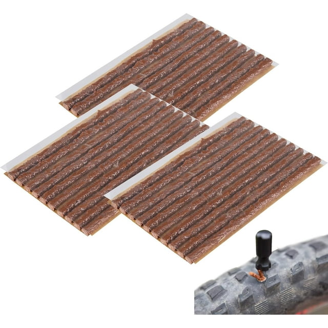 Kit de Réparation de Pneu, Kit de Réparation de Pneu de Voiture, Kit de Réparation de Pneu Sans Chambre à Air, Embout de Réparation de Pneu, Bandes de Réparation de Pneu, pour Voiture, Van, Moto, 30 Pcs
