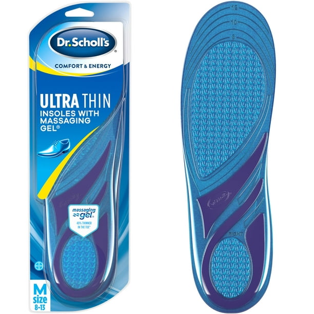 Dr. Scholl's Massaging Gel Ultra Thin Insoles for Men (8-13) Inserts ...