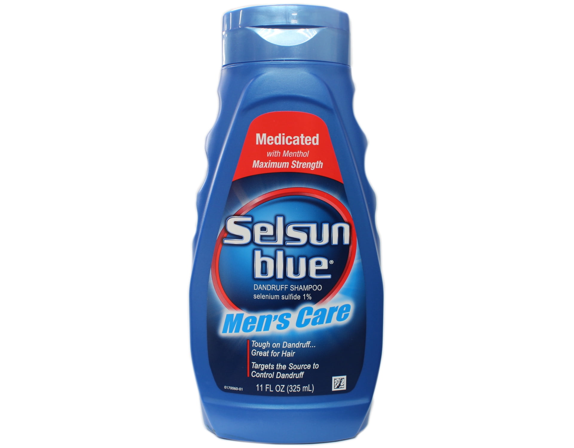"3 Pack Selsun Blue Medicated Maximum Strength Dandruff Shampoo Men's Care, 11 Ounce each"