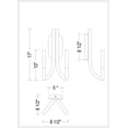 thumbnail image 2 of Eurofase 49009-019 Olette 2-Light 17 in. Gold Frosted Acrylic Wall Sconce, 2 of 2