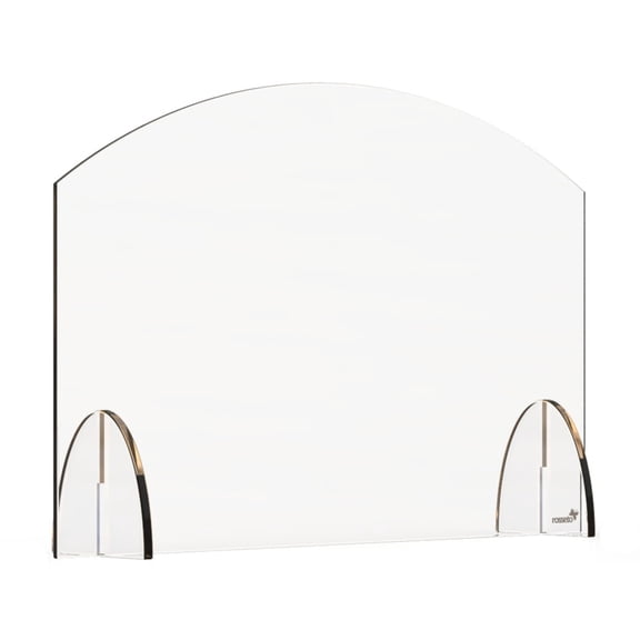 Rosseto Serving Solutions Avant Guarde Acrylic Sneeze Guard, 24" x 15-1/2", Clear