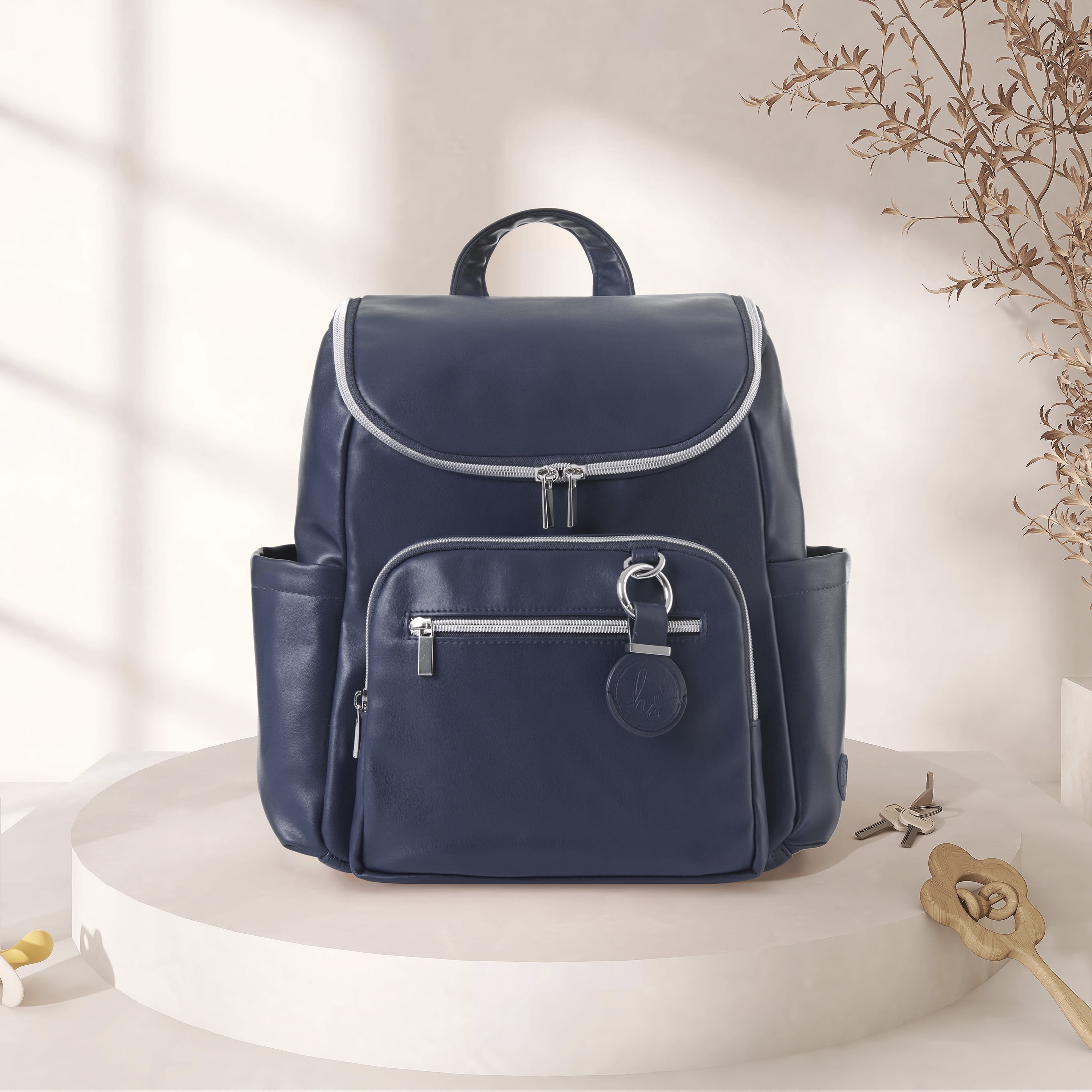 Hannah & Sophia Ready to Roam 3pc Diaper Bag Set, Moonmist Blue