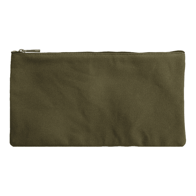 Estuche para lápices de lona, resistente y duradero, resistente al agua, color verde