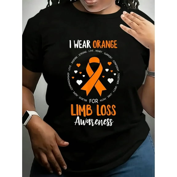 Limb Loss Awareness Ribbon Funny Amputee Support Amputation T-Shirt