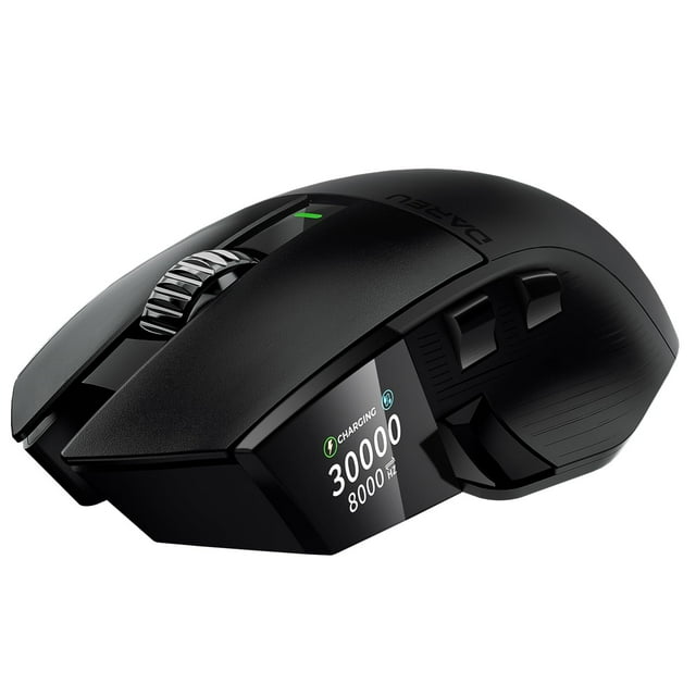 Ratón inalámbrico para juegos DAREU A980PROMAX de 30 000 DPI con pantalla de 0,85 pulgadas