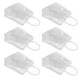 thumbnail image 4 of 30 bolsas de regalo de plástico PVC transparente con asas, reutilizables, para compras, negocios, boutiques, bodas, fiestas de cumpleaños, etc., 4 of 14