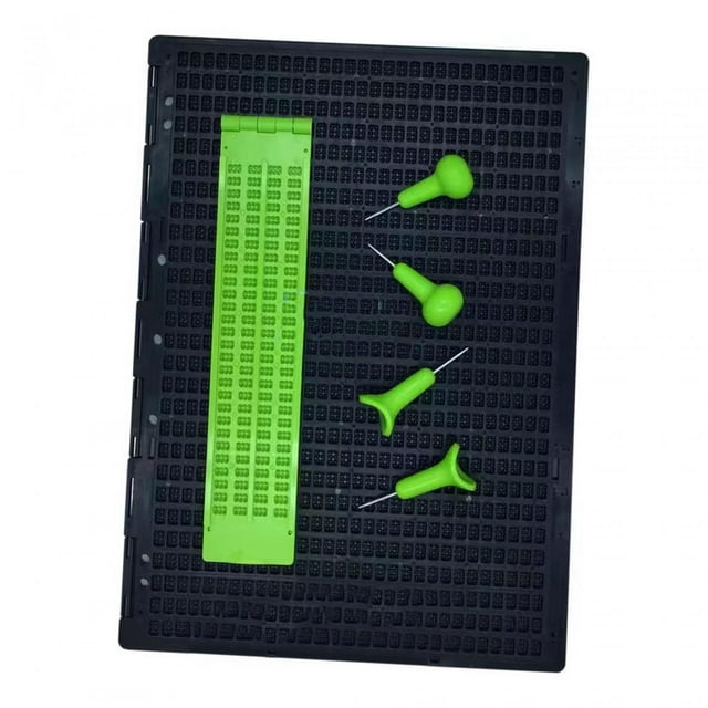 Pizarra Braille Portátil Con 2 Pizarras Y 4 Lápices ópticos Para Escritura Braille Para Escritores Ciegos Soledad Tablero de escritura Braille