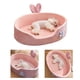 thumbnail image 5 of Cama Rosa Suave Para Mascotas, Comodidad Para Todas Las Estaciones Camas Para Gatos Para Perros Pequeños Cama Con Cojín Para Perros Y Gatos Con Fundas Extraíbles Y Lavables Cama, 5 of 7