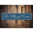 thumbnail image 2 of Be Still and Know Sign, Inspirational Sign, Christian Wall Decor Idea - 4x18 inches, 2 of 4
