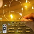 thumbnail image 4 of 300LED Fairy Curtain Lights USB Plug, 9.8x9.8Ft Warm White String Lights with Remote, 8 Modes for Bedroom Wedding Party Indoor Outdoor Decor, 4 of 6