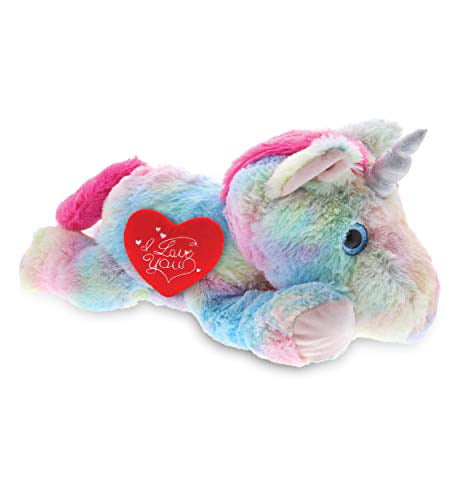 PINK UNICORN PLUSH Rainbow Stuffed Animal Valentine's Day Gift Toy 
