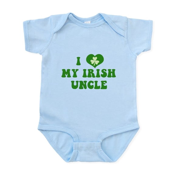 CafePress - I Love My Irish Uncle Infant Bodysuit - Baby Light Bodysuit, Size Newborn - 24 Months