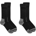 thumbnail image 3 of Dr. Scholl's Women's American Lifestyle Advanced Relief Blister Guard Crew Socks 2 Pair, Black, Shoe Size: 4-10 (DSW22185C2U2001), 3 of 5