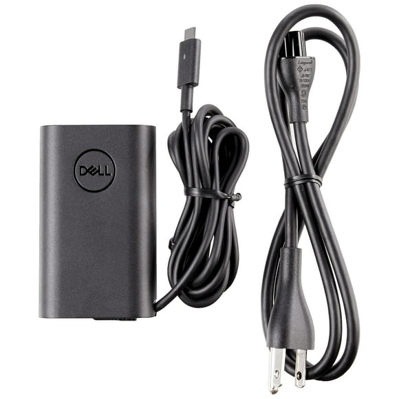 Cargador Slim USB-C para Laptop Dell 45W - Adaptador de Corriente Tipo C con Cable de 1 Metro, Negro