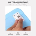 thumbnail image 3 of 4 poleas universales autoadhesivas de acero inoxidable (blanco) Tmvgtek Libre de BPA, 3 of 8
