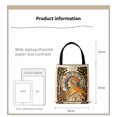 thumbnail image 3 of Sac Fourre-Tout Imprimé pour Femmes, Sac de Courses en Toile, Sac Fourre-Tout Durable, 3 of 4