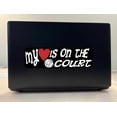 thumbnail image 3 of 10in x 3in My Heart Is On The Court Volleyball Bumper Sticker Ca, 3 of 6