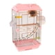 thumbnail image 2 of Jaula para pájaros Jaula para pájaros Acrílico transparente Grande con soporte Accesorios Jaula para loros rosa, 2 of 9