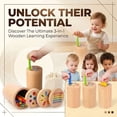 thumbnail image 7 of Montessori Toys for 2 3 4 Years Old Kids, 3 in 1 Educational Sensory Color Sorting Toys for Toddlers 1-3, Fine Motor Skills Preschool Learning Activities Age 2 3 4 Year Old Girls Boys Birthday Gifts, 7 of 7