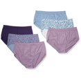 thumbnail image 2 of Just My Size Womens Cool Comfort Ultra Soft Briefs 6-Pack, 14, Assorted, 14, 2 of 2