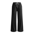 thumbnail image 5 of Women's Straight Leg Sweatpants Athletic Joggers with Pockets Casual Winter Lounge Travel Pants Fashion Outfits, 5 of 8