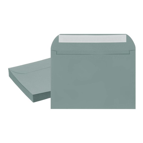 Uxcell 20 Pcs Invitation Envelopes Self-Seal for A7 Weddings Thank You Card Photos Postcards Gray