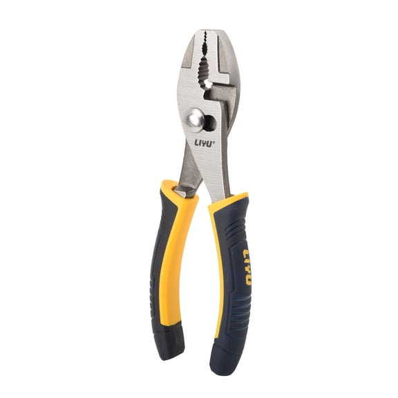 LIYU 6 Inch (150mm) Slip Joint Pliers, Adjustable Dual Opening Pliers with Non-Slip Handle, Cr-V Steel Heavy Duty Combination Pliers for Gripping, Holding & General Repair