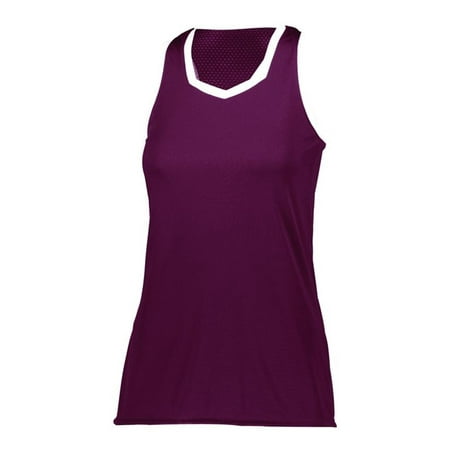 augusta sportswear xl womens crosse jersey aqua/white 1678