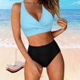 thumbnail image 2 of CONZONE Womens Period Tankini Sets 2 Peice Swimsuits for Women Menstrual Leakproof Swim Bottoms Solid Color Lightweight Summer Beach Bathing Suits, 2 of 7