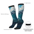 thumbnail image 4 of Naloa Airplane Shark Thigh High Socks Extra Long Stretchy Sock Women Over Knee High Opaque Stocking Daily Wear, 4 of 6