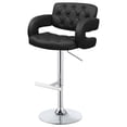thumbnail image 5 of Brandi Adjustable Bar Stool Black and Chrome, 5 of 11