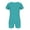 Turquoise, variant on CHICTRY Girls Basic Short Sleeve Gymnastic Leotard Solid Sports Unitard Jumpsuit Blue 14