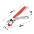 thumbnail image 2 of Pinza de agarre de acero inoxidable, pinza anti-escaldaduras, mango resistente, pinza para sartenes de aire, pinza para platos calientes de cocina de primera calidad, pinza para recuperar, 2 of 5