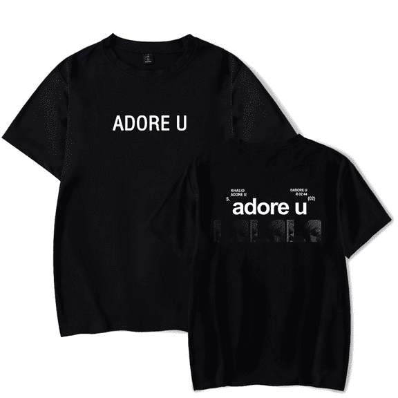 Khalid Merch T-Shirt Sincere Adore U T Shirts Tracklist Short Sleeve For Fans Men Women Top Tee Streetwear