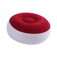 thumbnail image 2 of koolsoo Inflatable Flocking Stool Camping Chair for Office Travel Outdoor Activities Red, 2 of 9